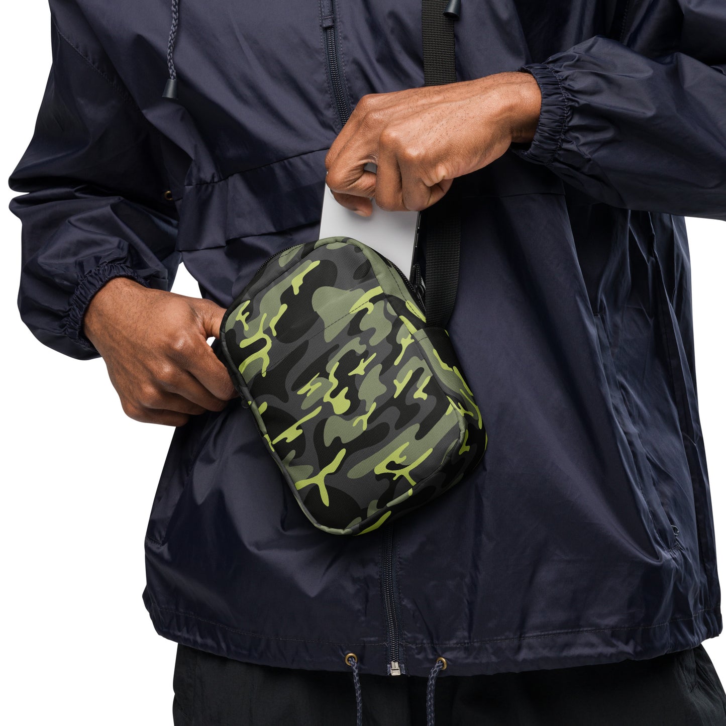 Green Camo Crossbody Bag