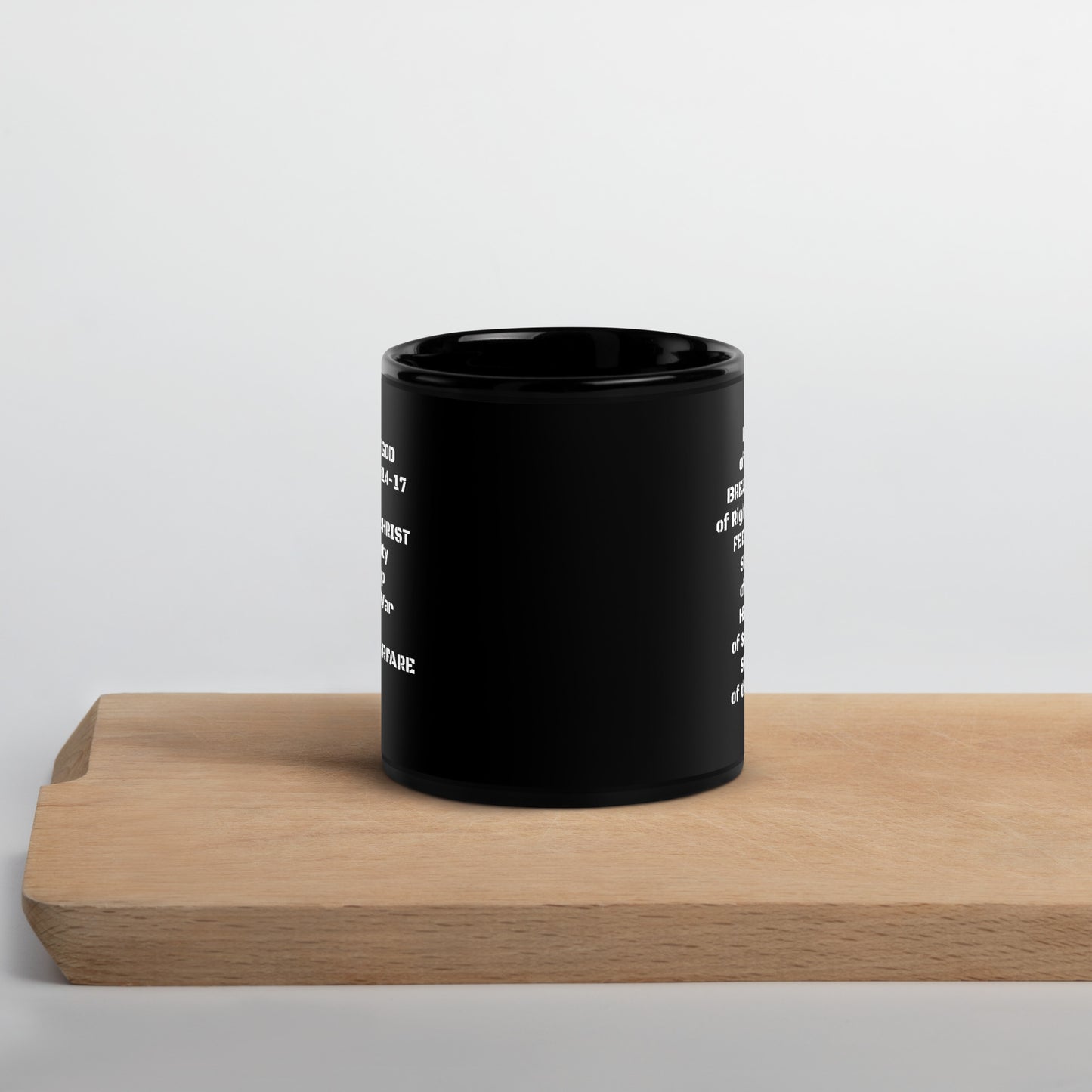 Ephesians 6:14-17 (a) Black Glossy Mug