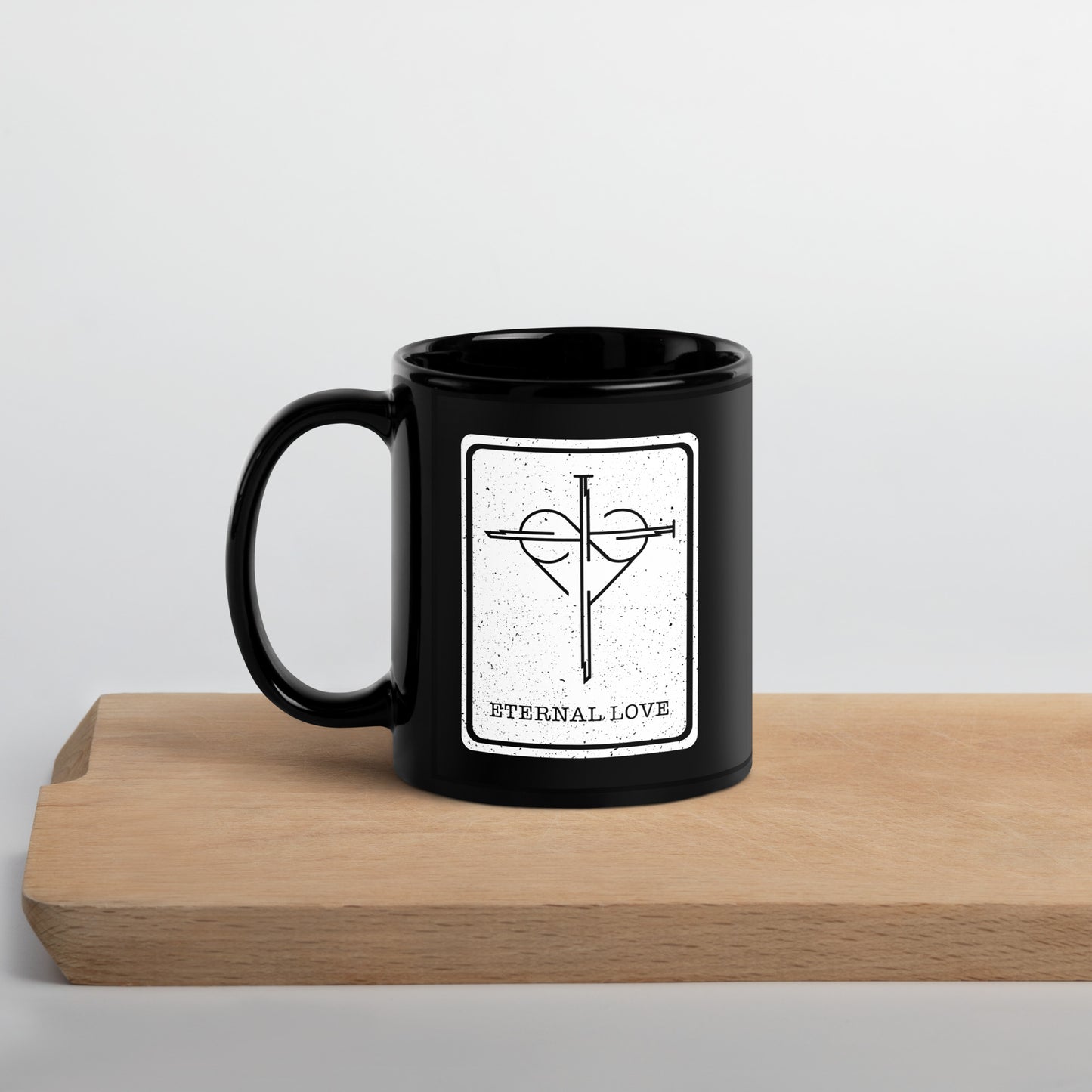 Black Glossy Eternal Love Mug