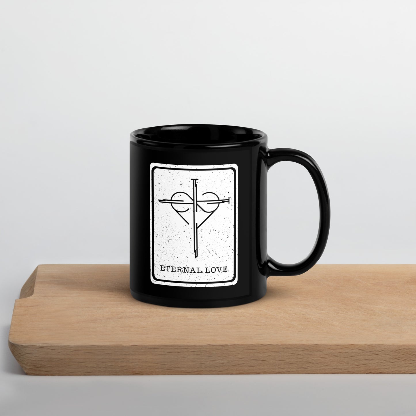 Black Glossy Eternal Love Mug