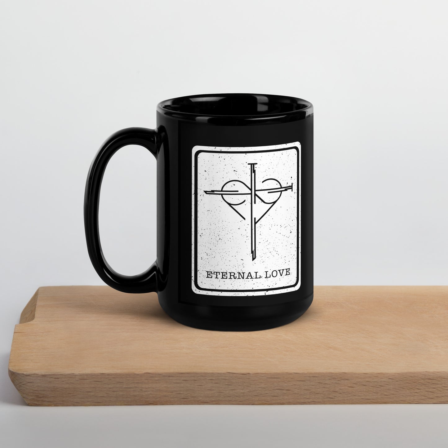 Black Glossy Eternal Love Mug