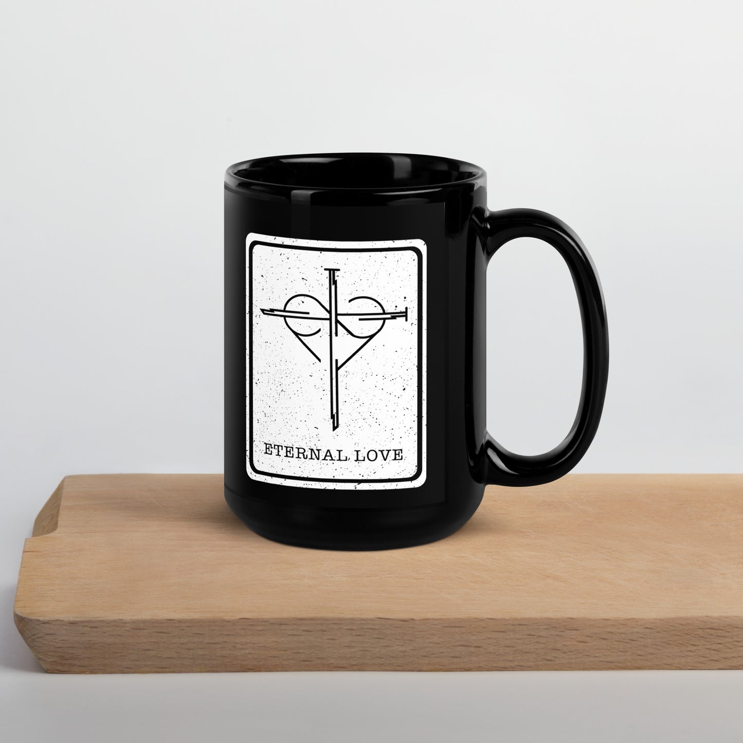 Black Glossy Eternal Love Mug