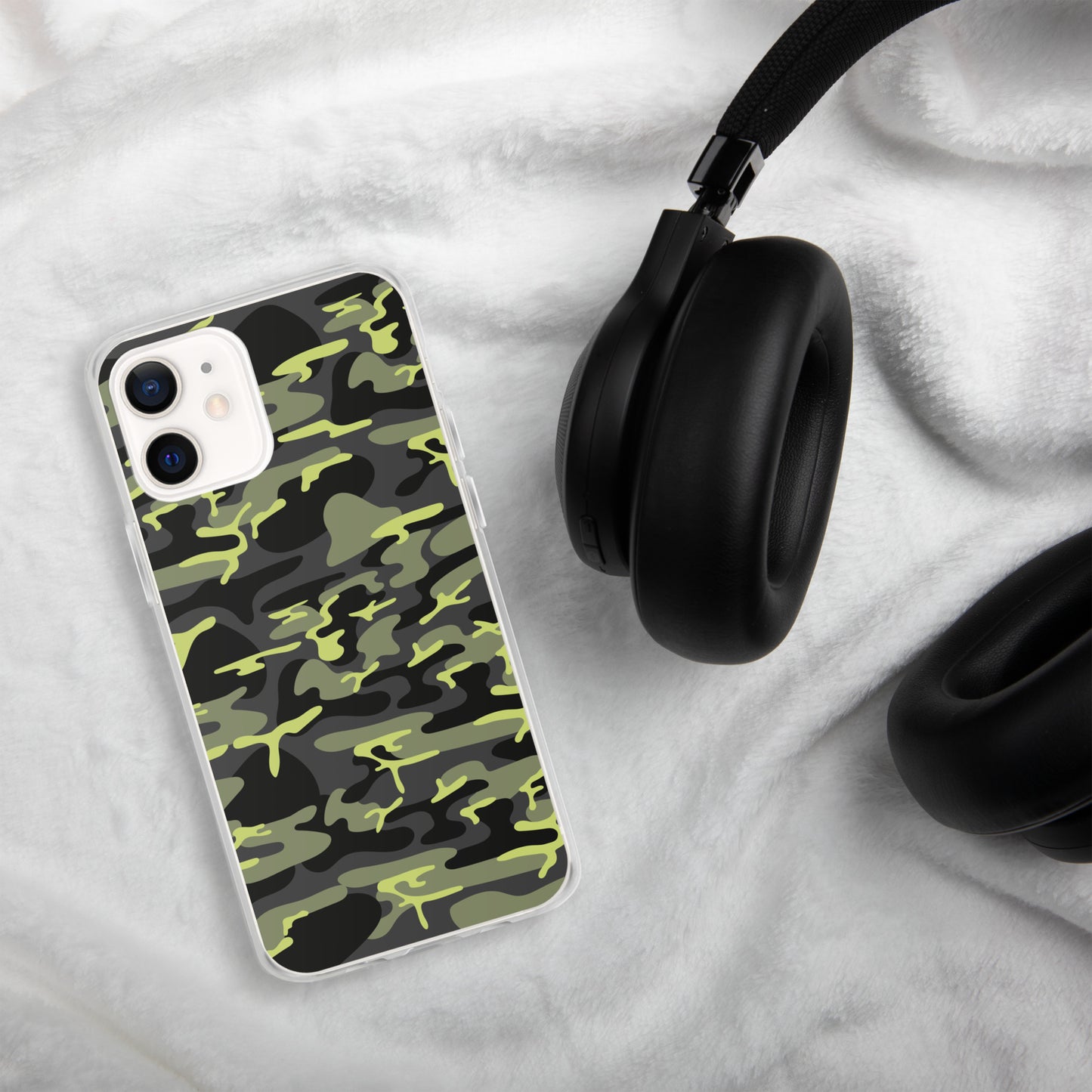 Camo Green Clear Case No Image for iPhone®