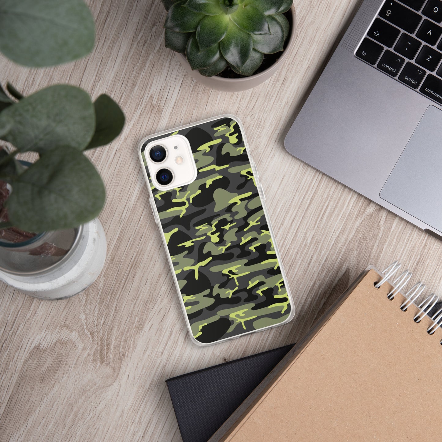 Camo Green Clear Case No Image for iPhone®