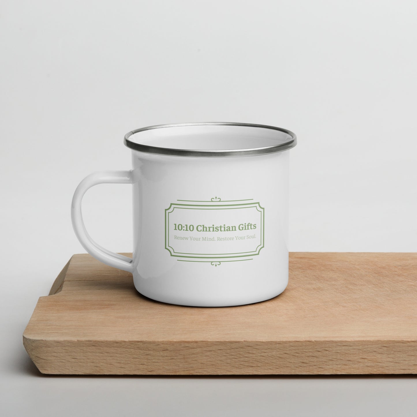 Hebrews 12:10 Enamel Mug