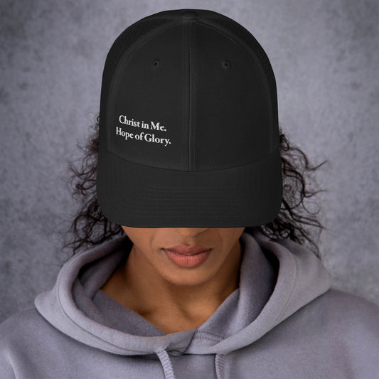 Christ in Me White Women's Trucker Cap