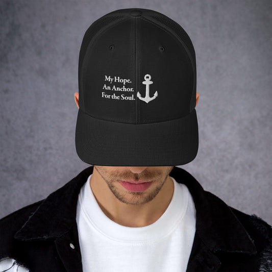 My Hope An Anchor White Men's Trucker Cap