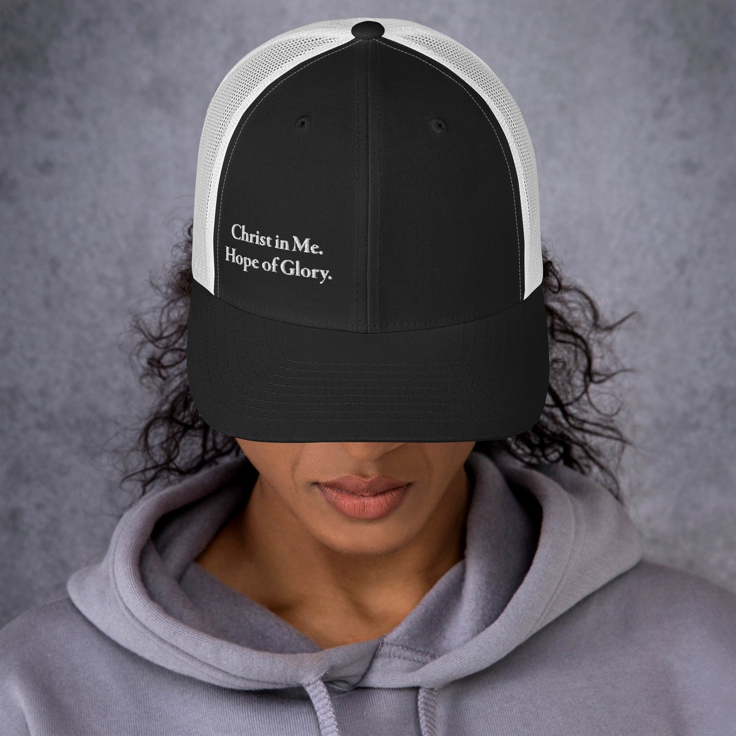 Christ in Me White Women's Trucker Cap