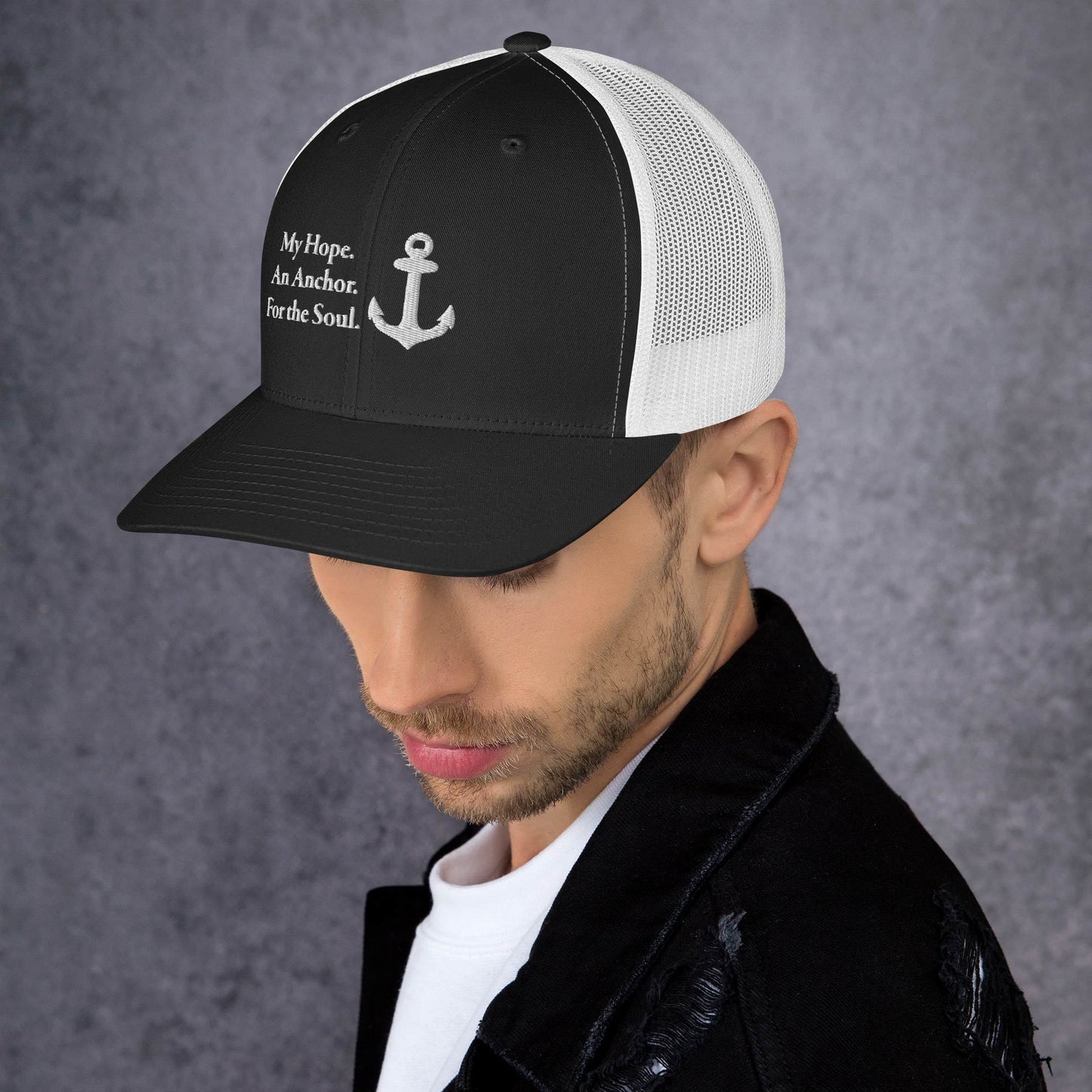 My Hope An Anchor White Men's Trucker Cap