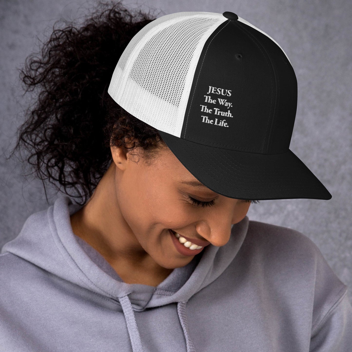 Jesus The Way White Women's Trucker Cap