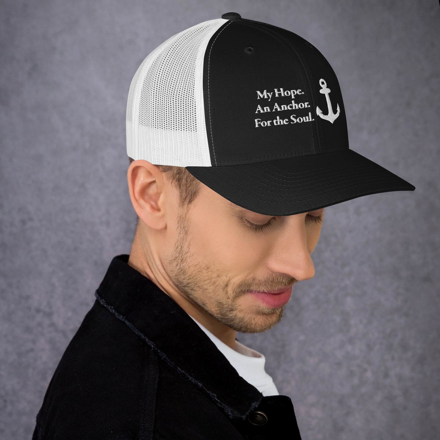 My Hope An Anchor White Men's Trucker Cap