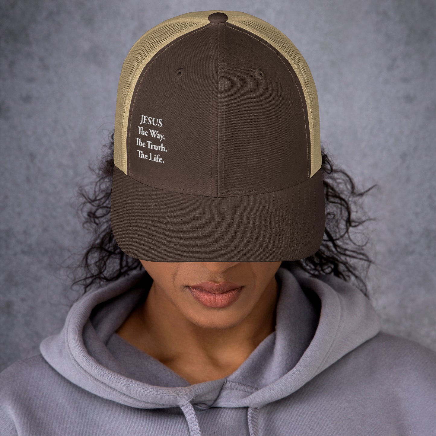 Jesus The Way White Women's Trucker Cap