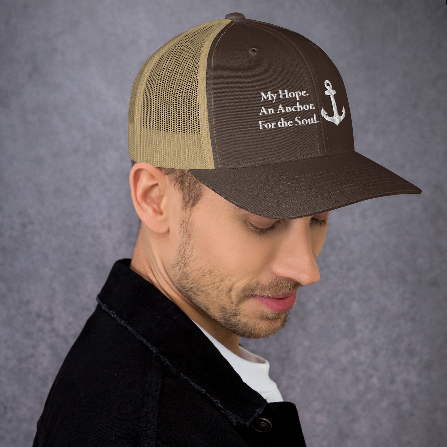 My Hope An Anchor White Men's Trucker Cap