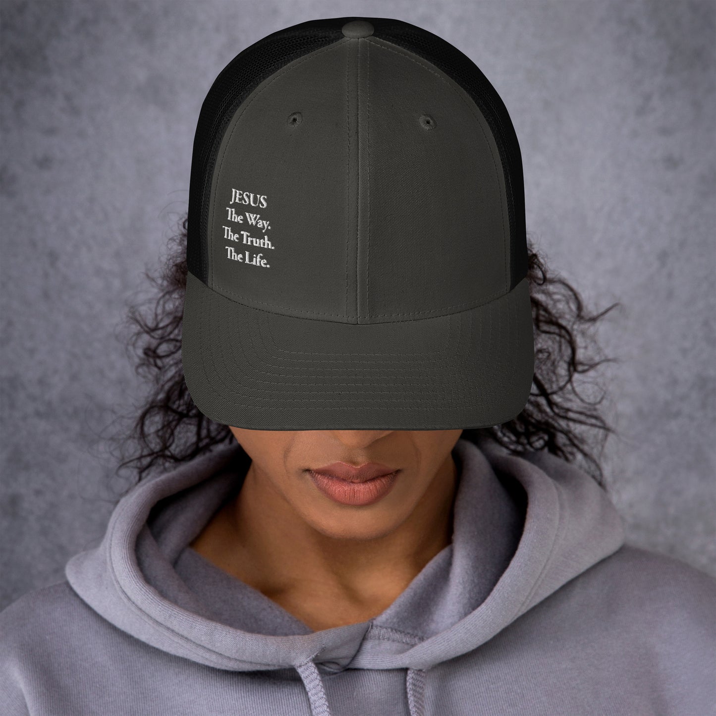 Jesus The Way White Women's Trucker Cap