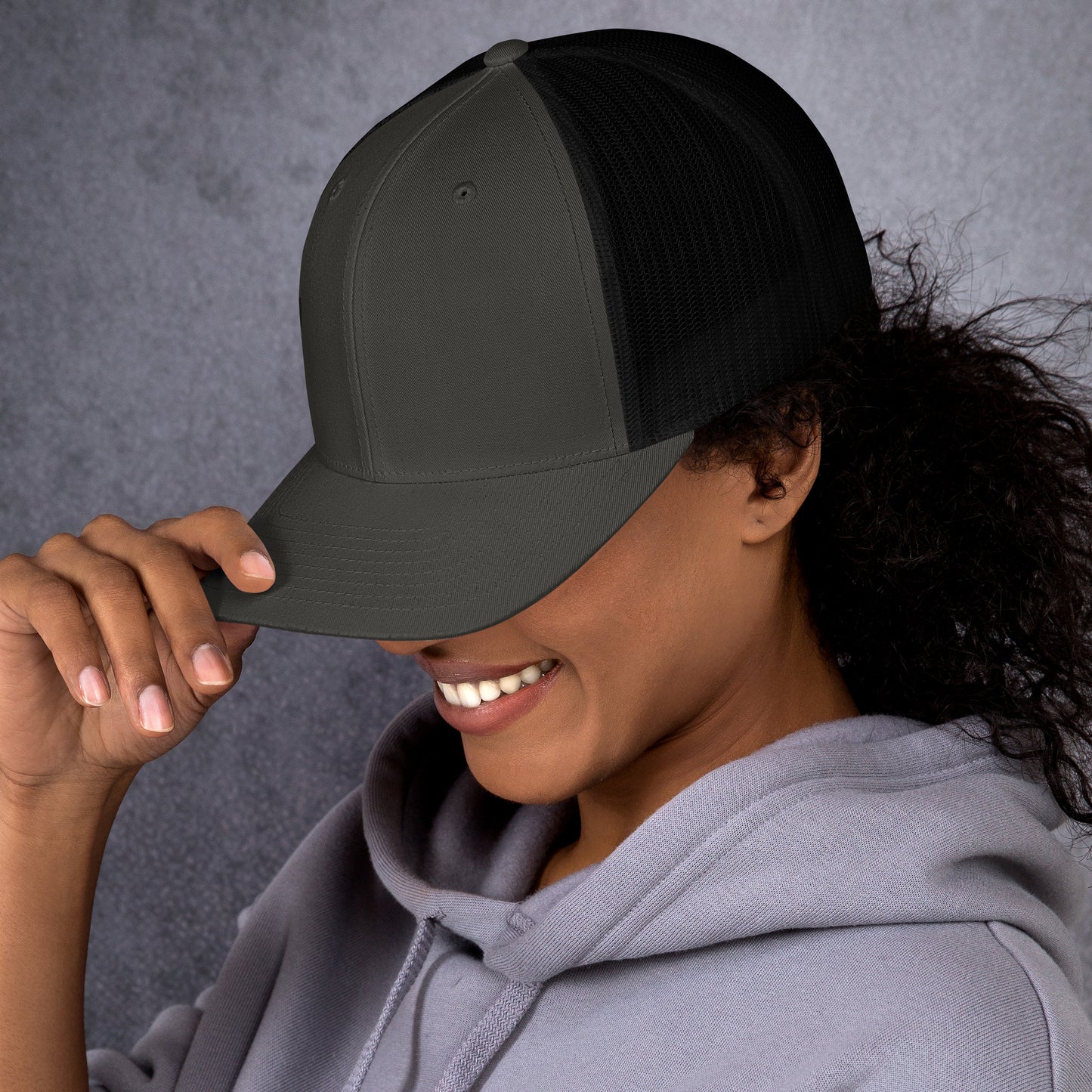 Jesus Cross Black Women's Trucker Cap