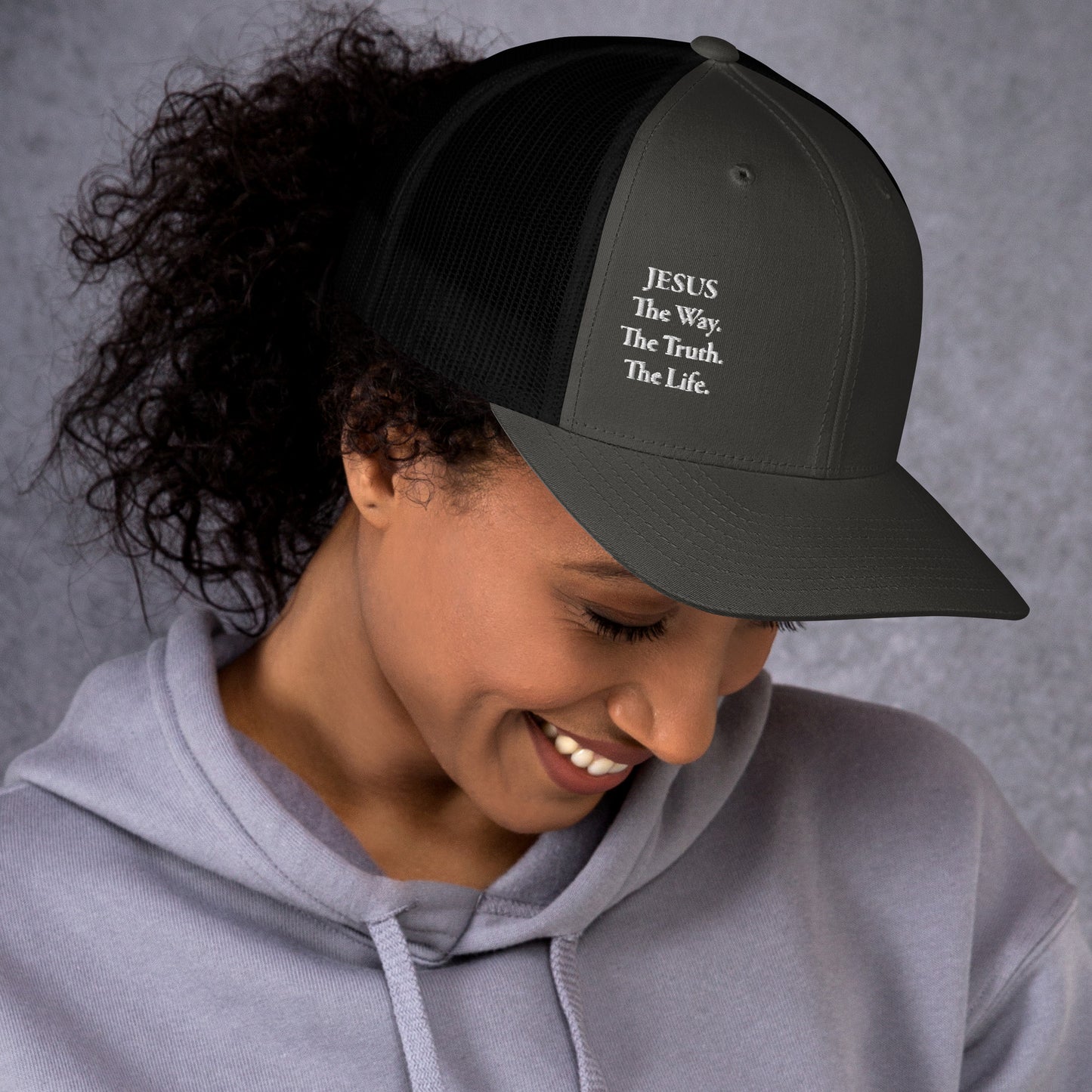 Jesus The Way White Women's Trucker Cap