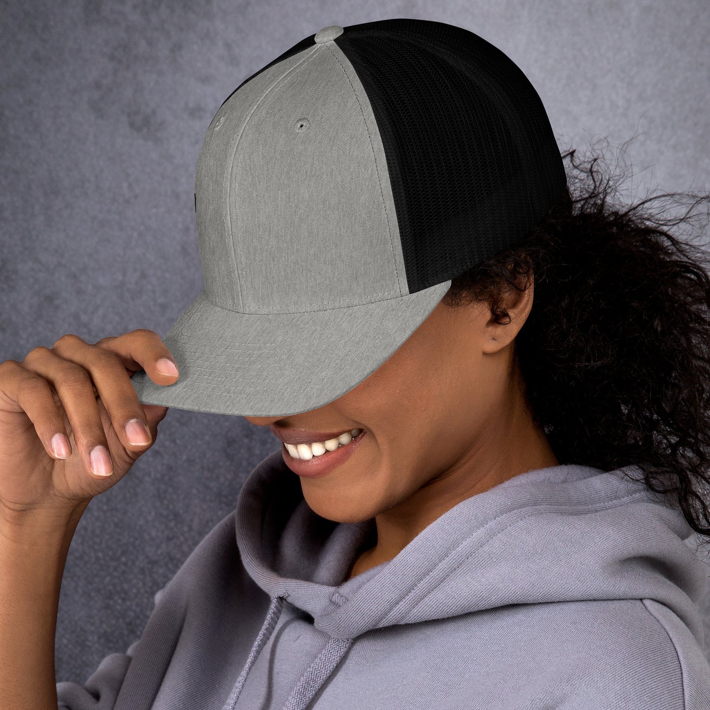 Jesus Cross Black Women's Trucker Cap