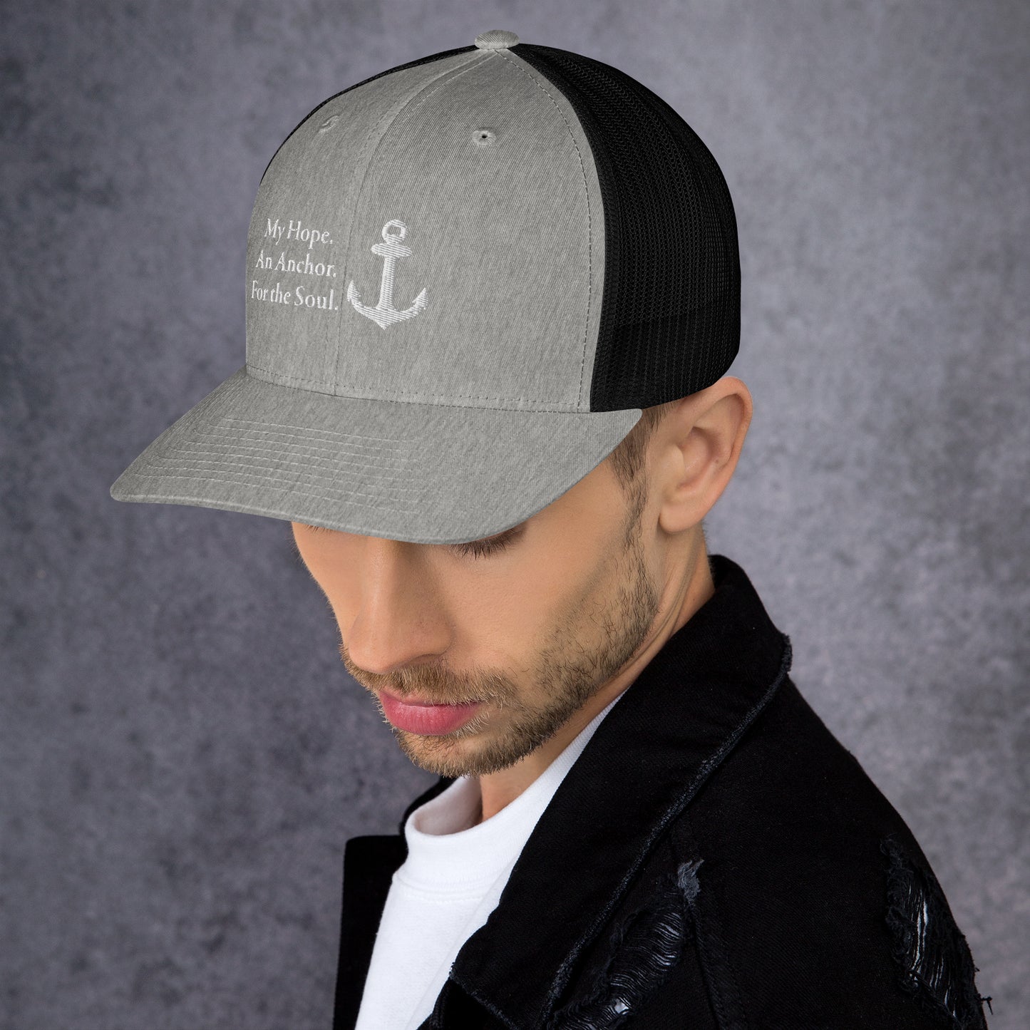 My Hope An Anchor White Men's Trucker Cap