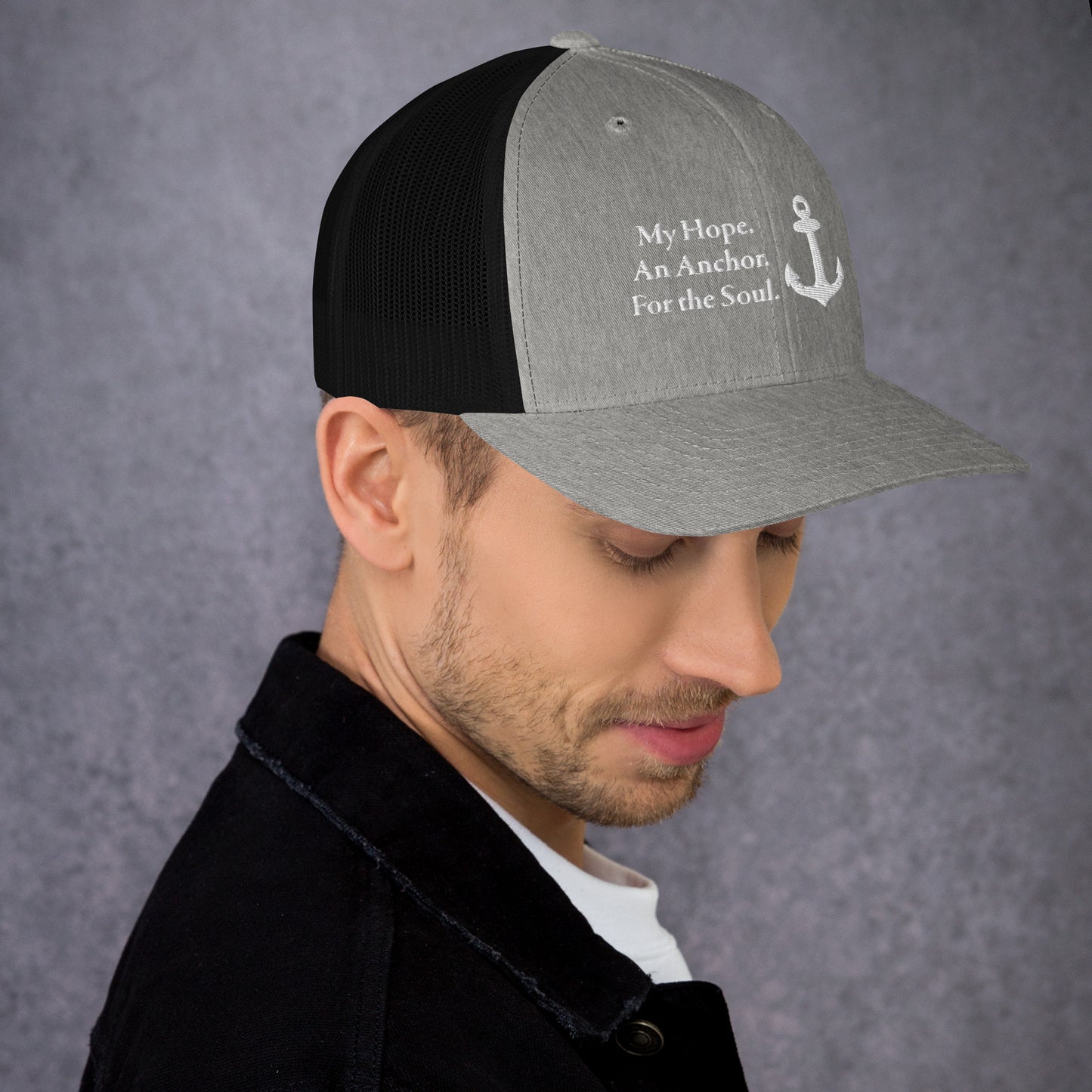 My Hope An Anchor White Men's Trucker Cap