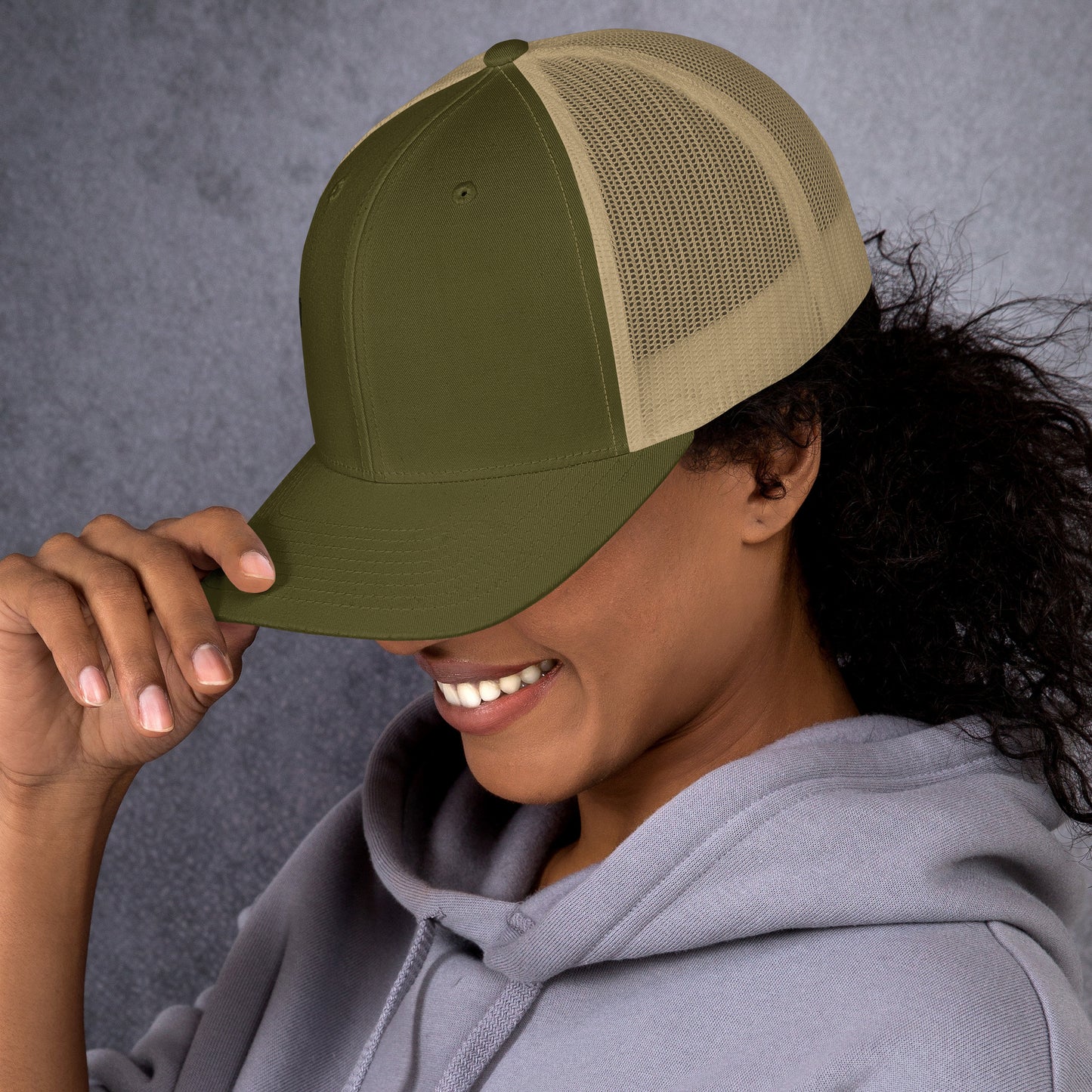 Jesus Cross Black Women's Trucker Cap