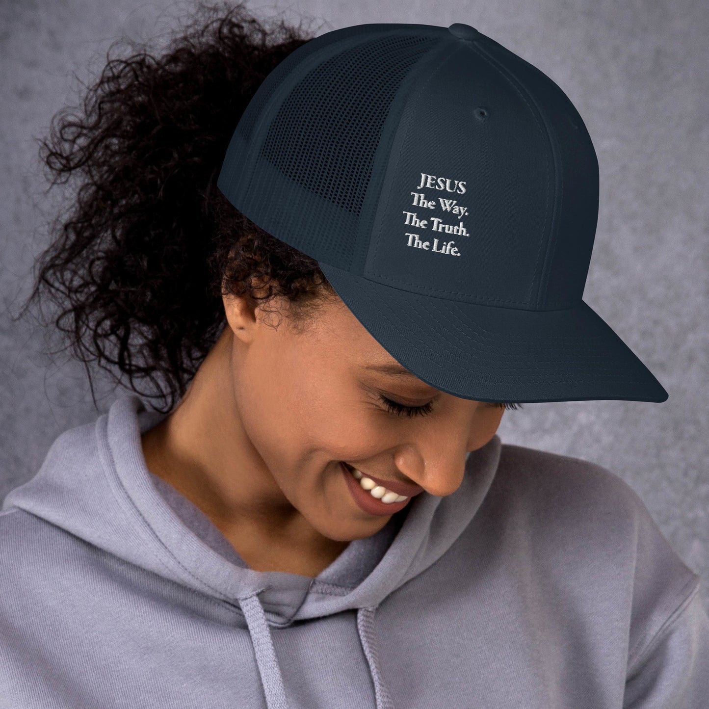 Jesus The Way White Women's Trucker Cap