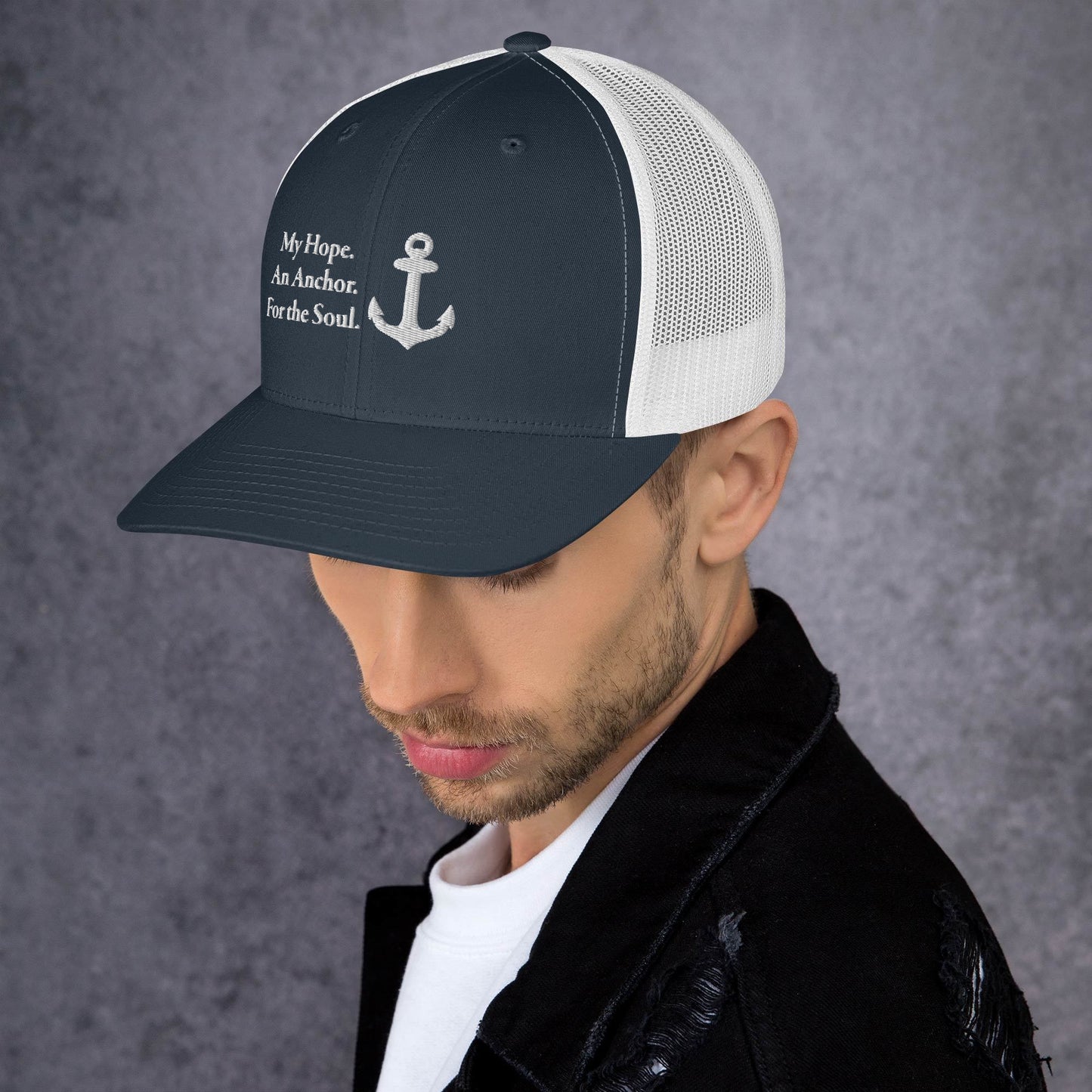 My Hope An Anchor White Men's Trucker Cap