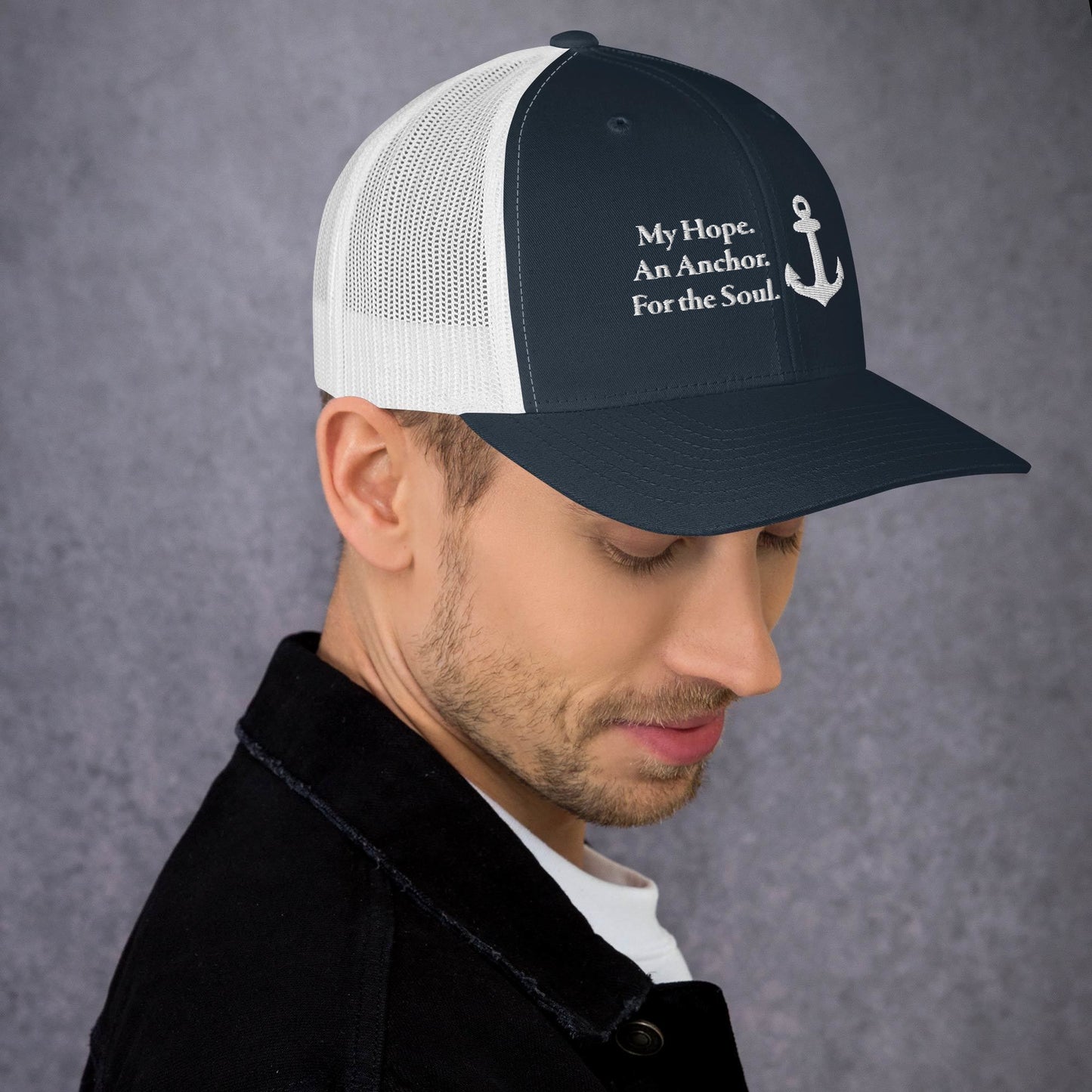 My Hope An Anchor White Men's Trucker Cap