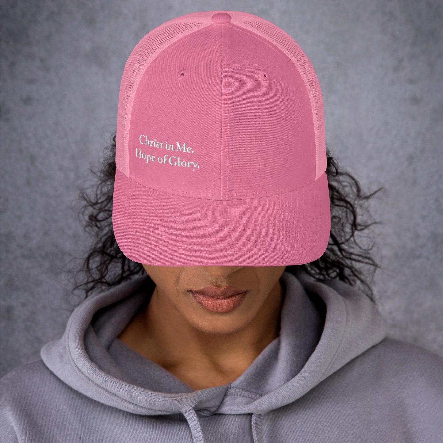 Christ in Me White Women's Trucker Cap