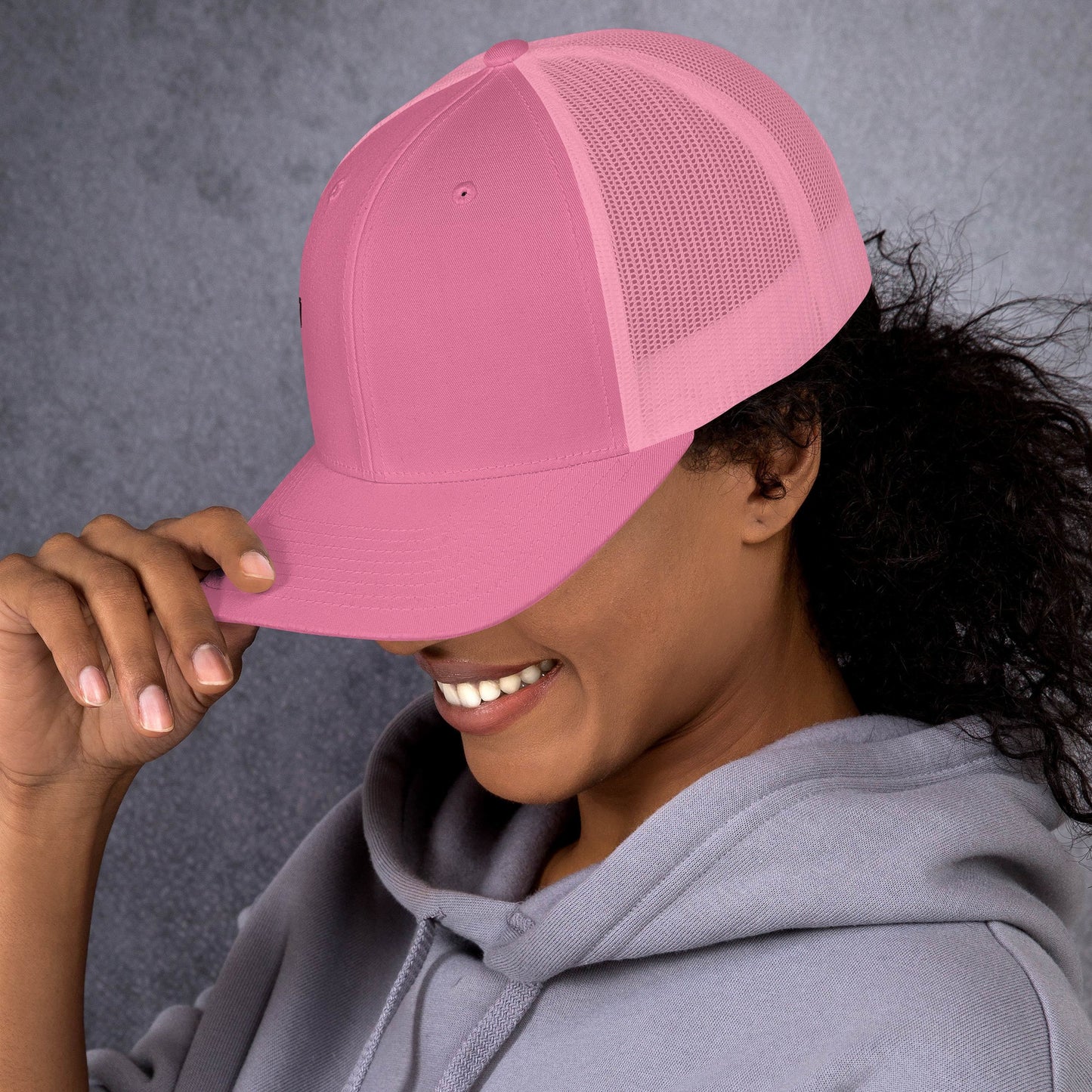 Jesus Cross Black Women's Trucker Cap