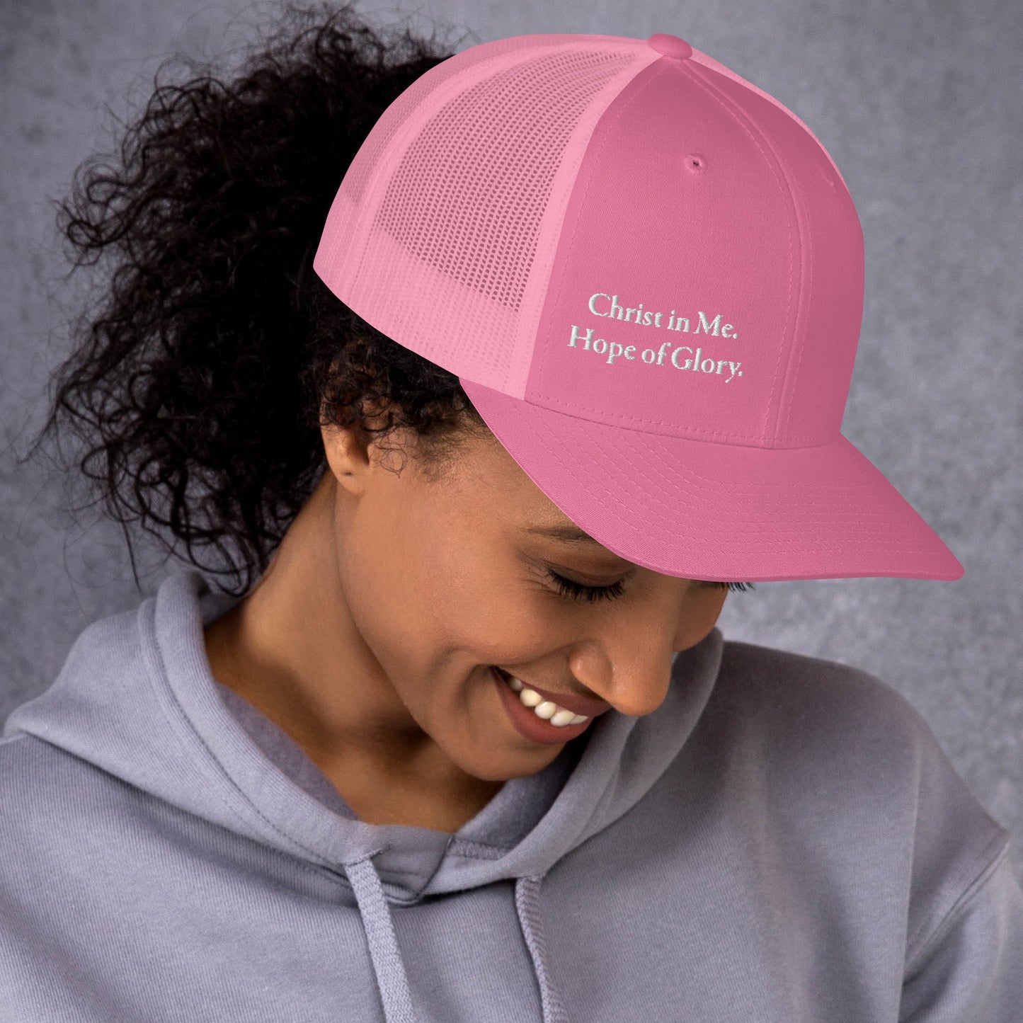 Christ in Me White Women's Trucker Cap