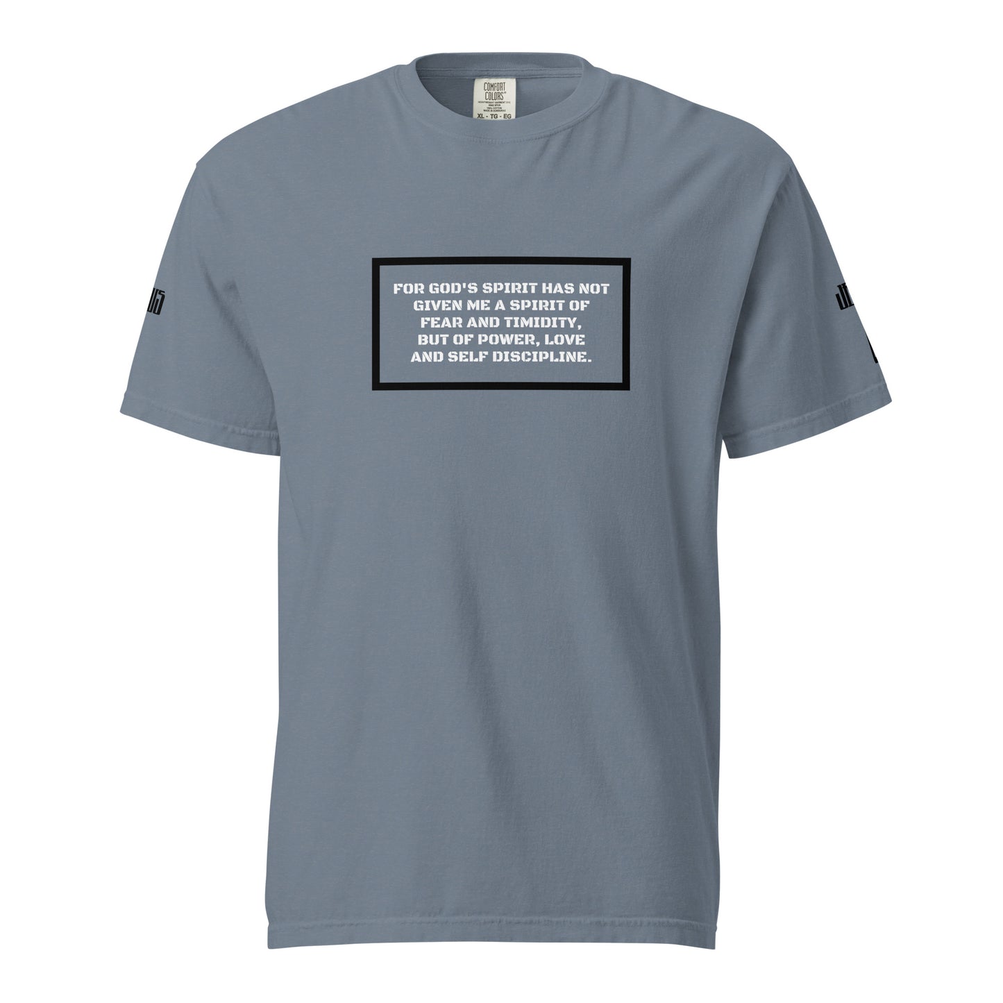 God's Spirit Has Not Given Me Black & White Unisex Heavyweight T-Shirt