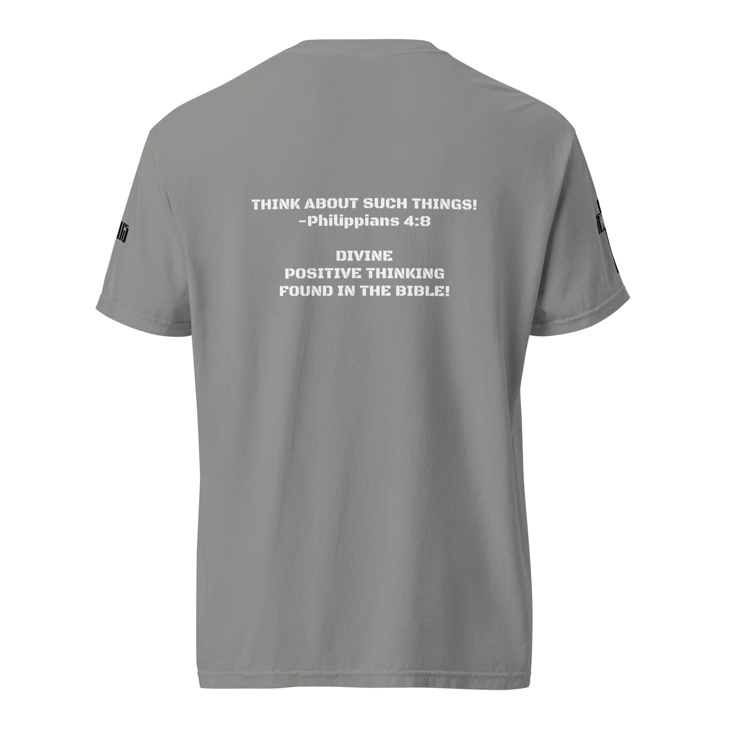 Think About Such Things Black & White Unisex Heavyweight T-Shirt