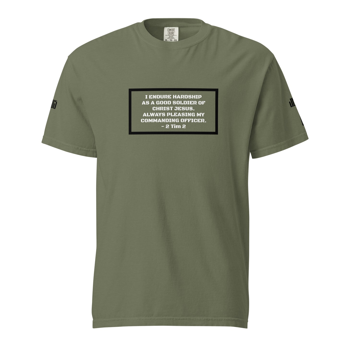 Good Soldier of Christ Jesus Black & White Unisex Heavyweight T-Shirt