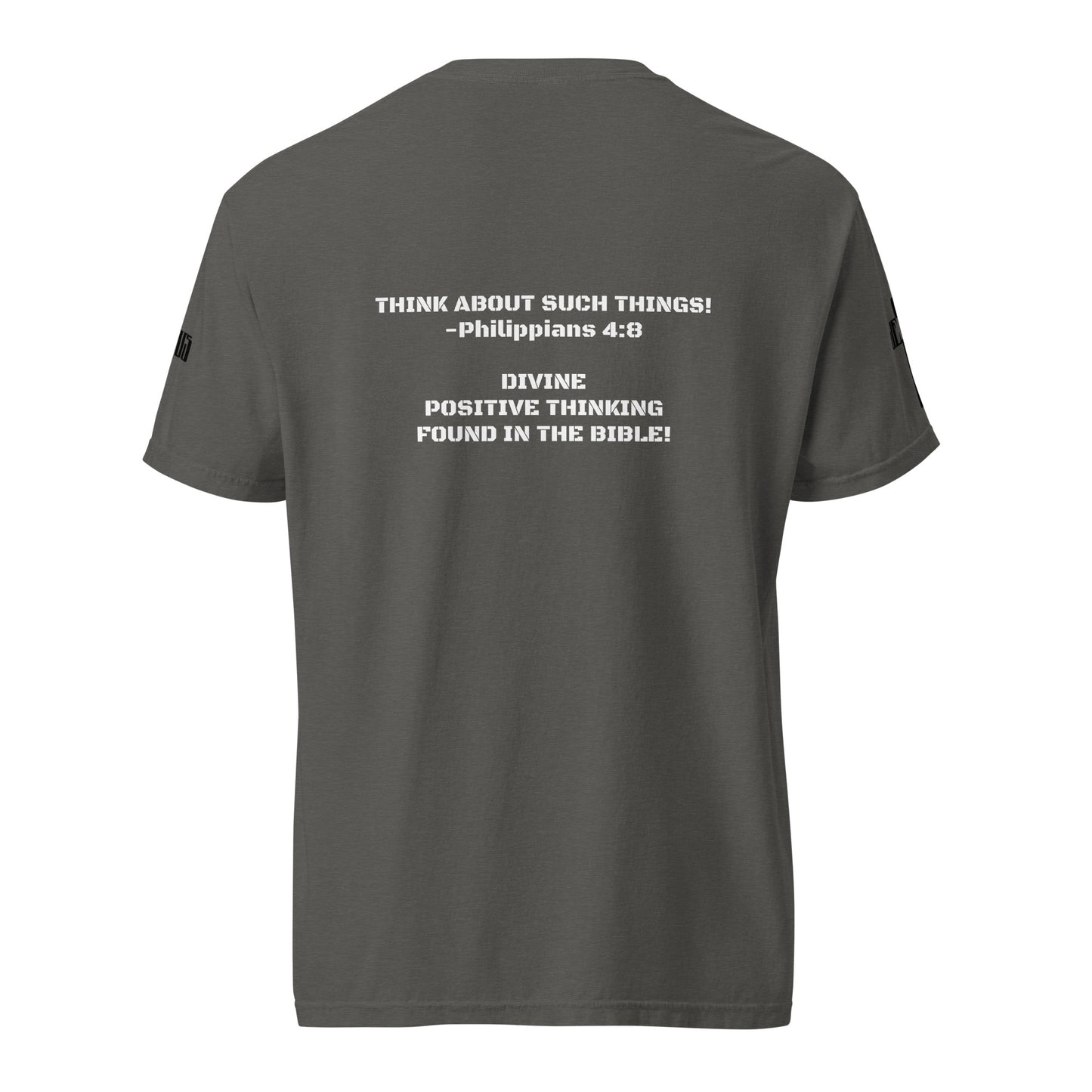 Think About Such Things Black & White Unisex Heavyweight T-Shirt