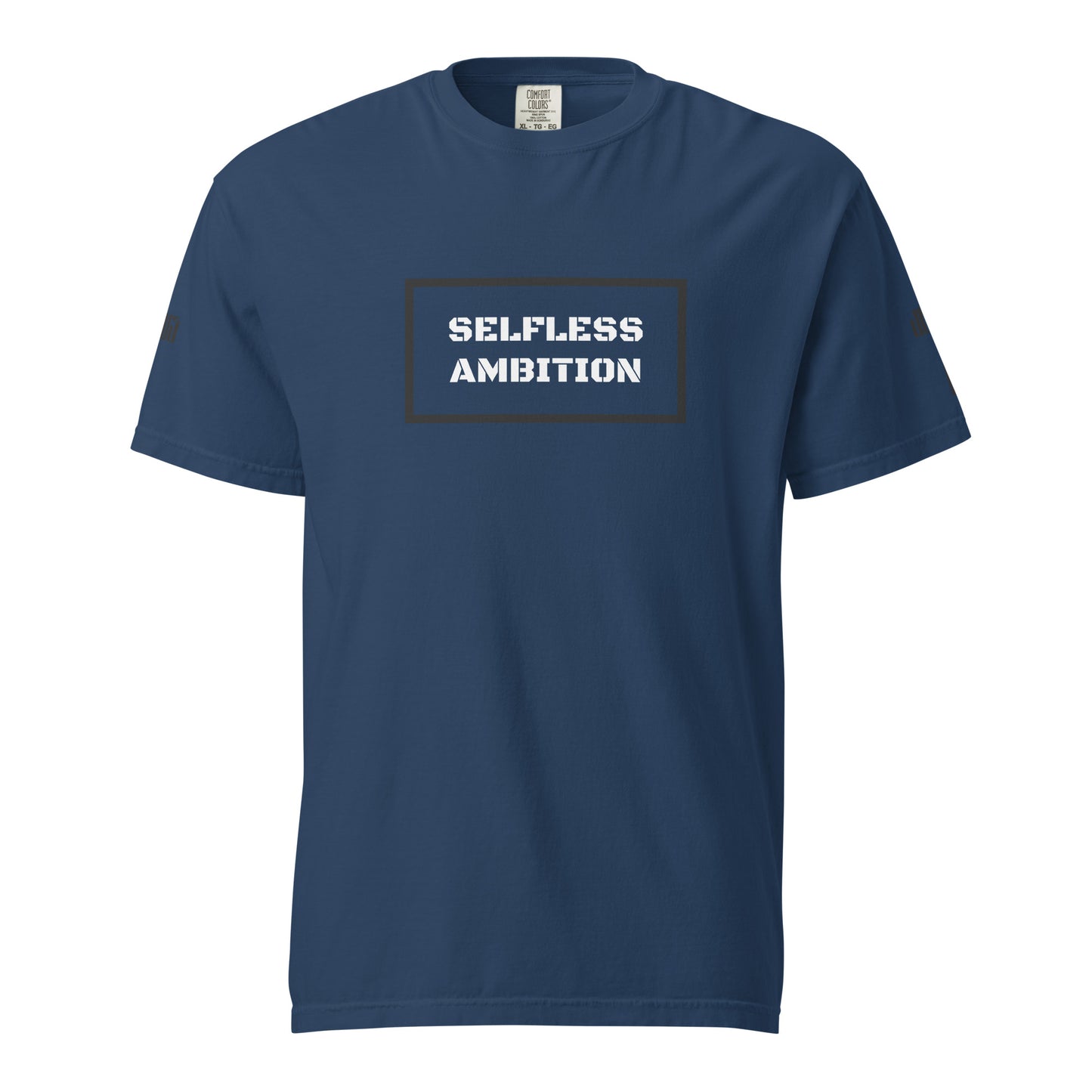 Selfless Ambition Black & White Unisex Heavyweight T-Shirt