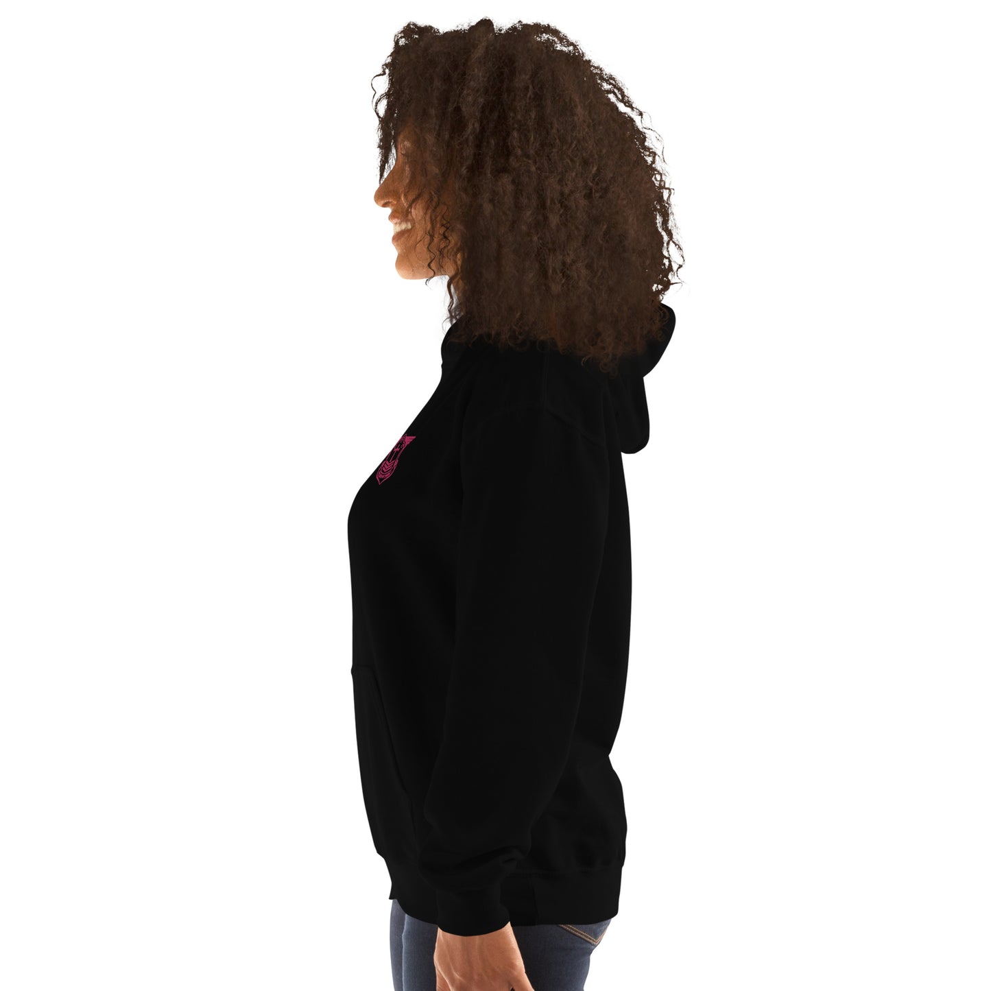 Unisex Hoodie with Flamingo Embroidered Soldier of Christ Emblem